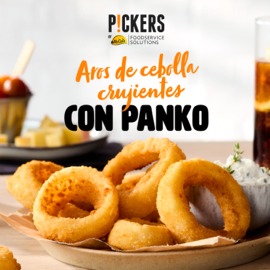 Aros de cebolla crujientes. Mata y Martín